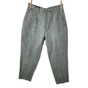 Vintage 90s Mom Jeans Relaxed Fit High Waisted Women's Size 14 16 30x26 Green